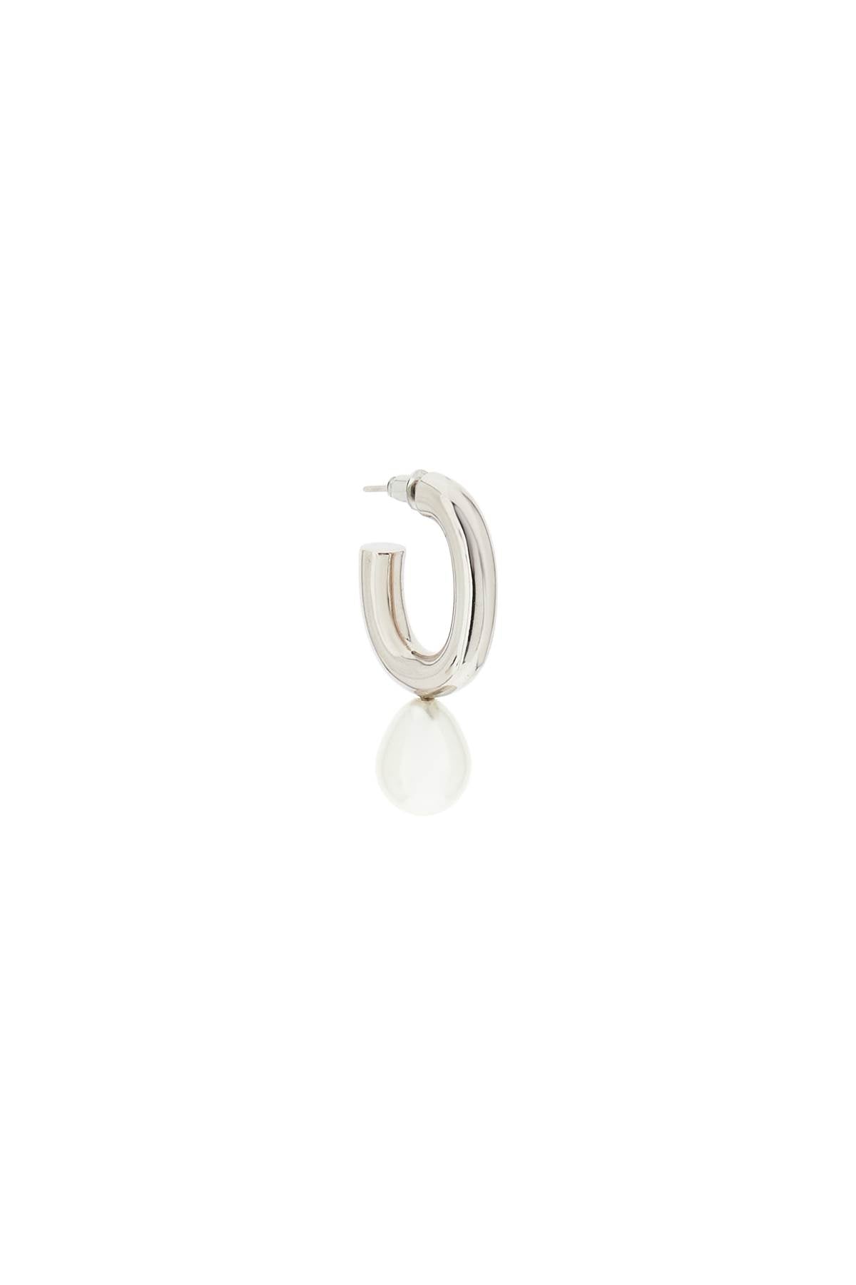 Simone rocha pearl heart hoop earrings-Simone Rocha-Urbanheer