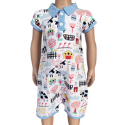 Annloren Baby/Toddler Boys Short Sleeve Fun Farm Animal Romper-AnnLoren-6-12 Mo-Urbanheer
