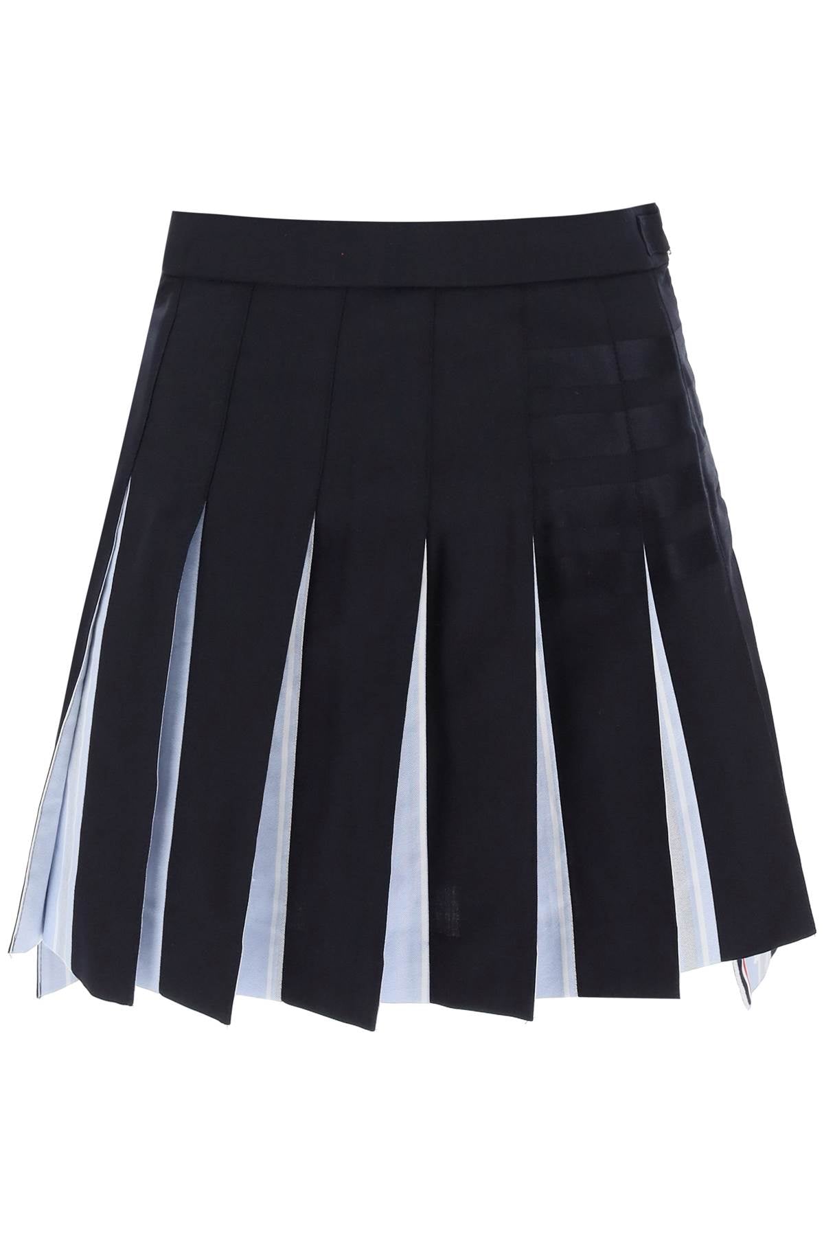 Thom browne 4-bar pleated mini skirt-Thom Browne-40-Urbanheer
