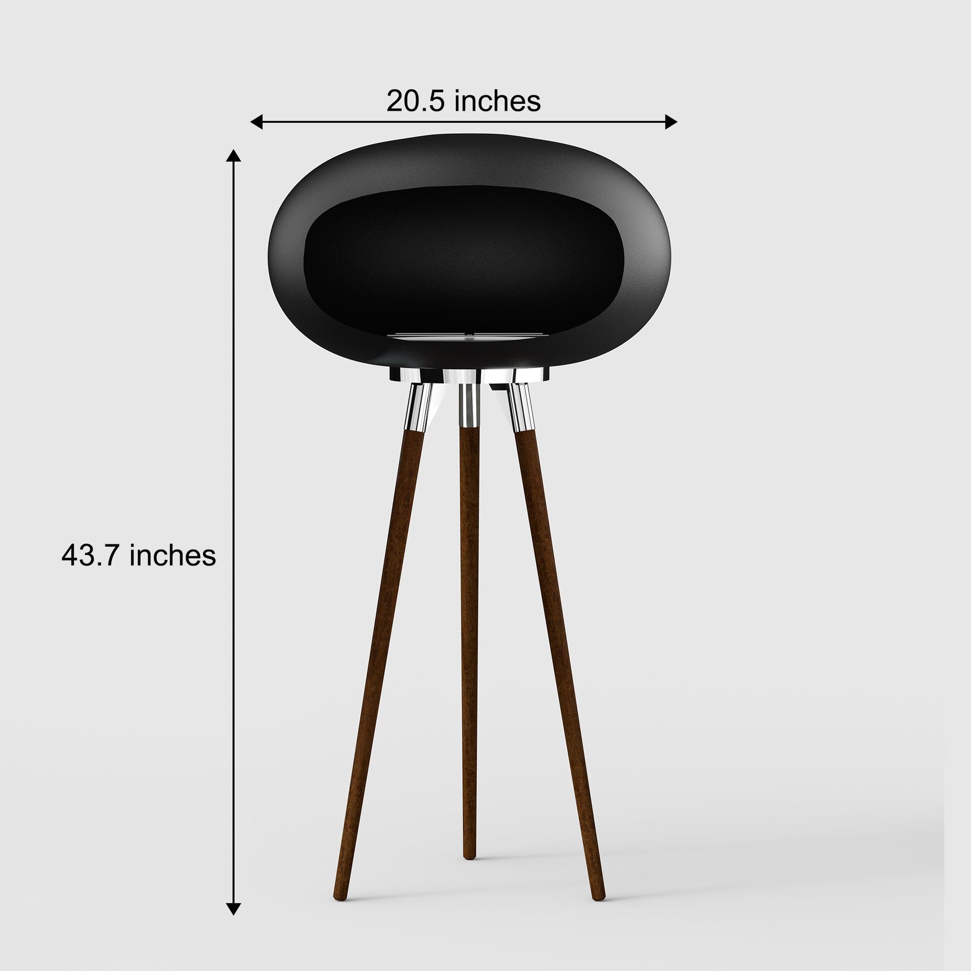 Tripod Indoor + Outdoor Ethanol Fireplace-Fireplaces-lampdepot-Urbanheer