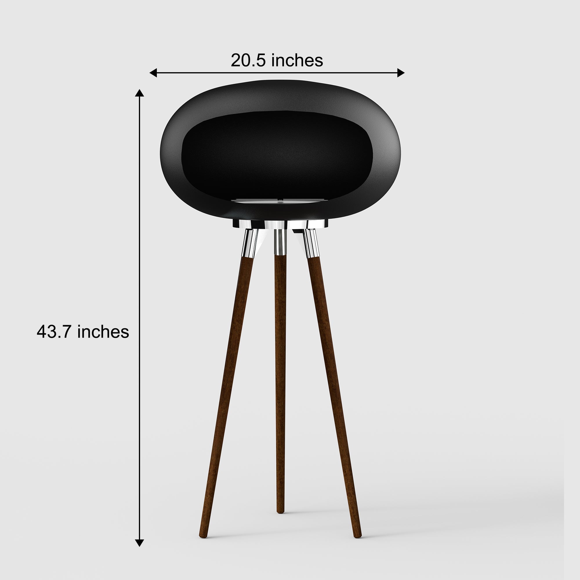 Tripod Indoor + Outdoor Ethanol Fireplace-Fireplaces-lampdepot-Urbanheer