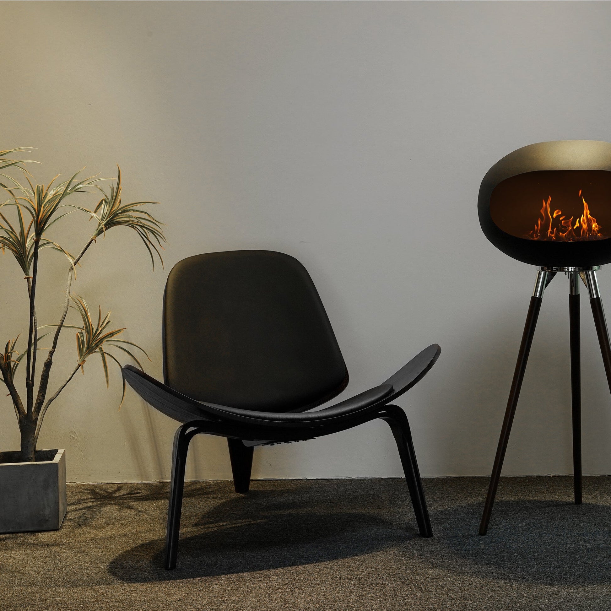 Tripod Indoor + Outdoor Ethanol Fireplace-EP LIGHT-Urbanheer