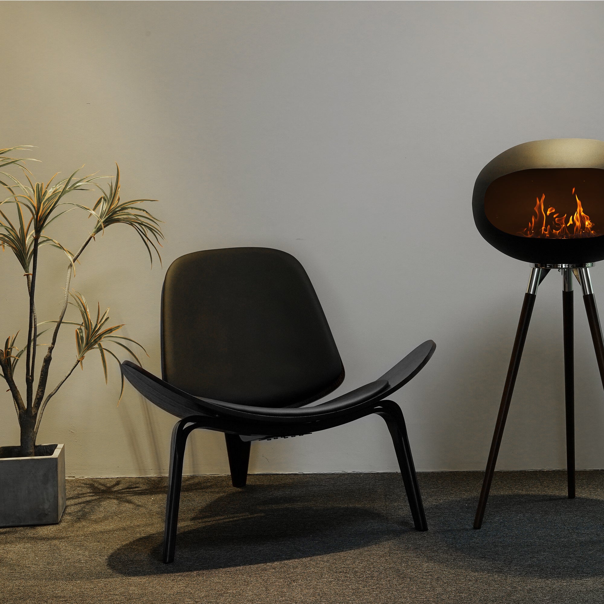 Tripod Indoor + Outdoor Ethanol Fireplace-EP LIGHT-Urbanheer