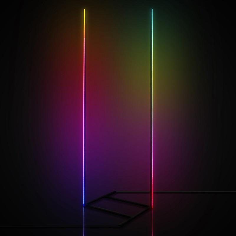 2 Packs - Rgb Corner Floor Lamp, Minimalist Led Lamp-lampdepot-Urbanheer