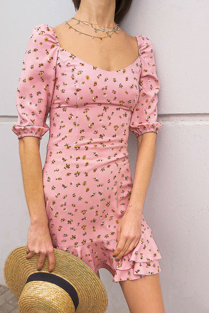 Emily floral-print mini dress