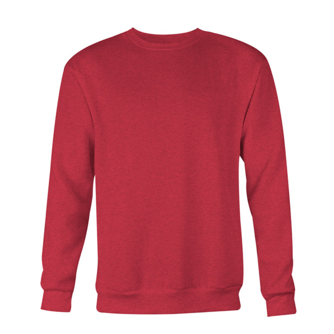 Men'S Plain Crew Sweatshirt, Chili Pepper-Coloured Blanks-small-Urbanheer