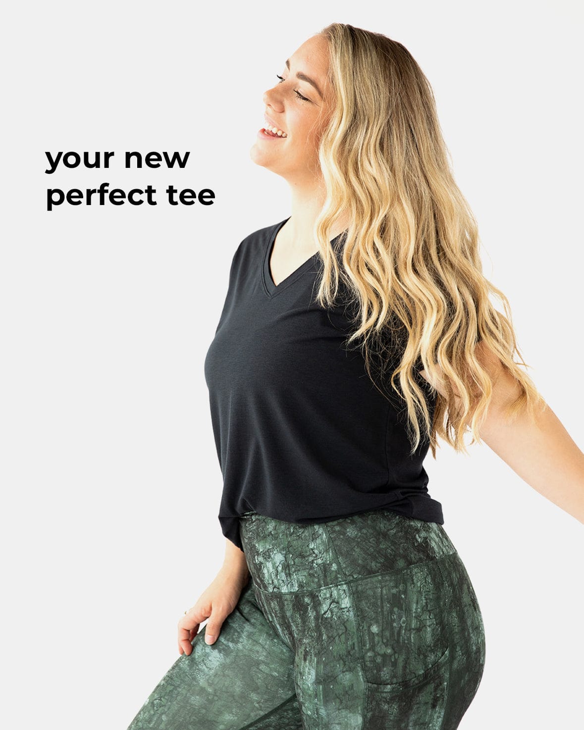 Hello Sunshine Upf V-Neck – Booya Black-Top - Hello Sunshine UPF V-Neck-Handful-XS-Booya Black-Urbanheer