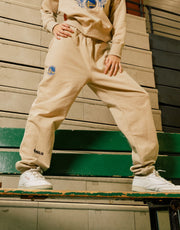 Golden State Warriors Sweatsuit Pants Only-mock neck bottoms-Qore-S/M-Urbanheer