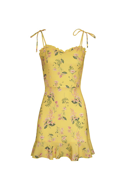 Alice Yellow Mini Dress
