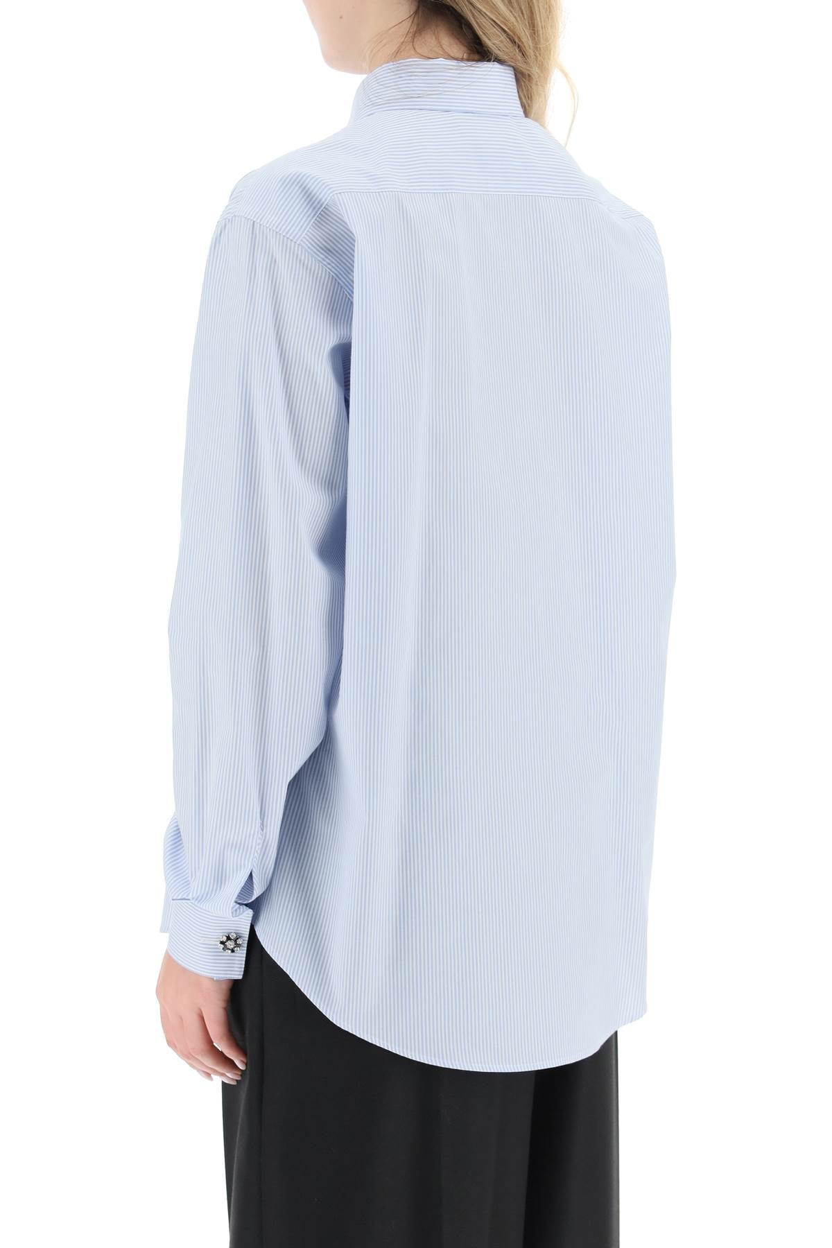 N.21 striped shirt with jewel buttons-N.21-44-Urbanheer