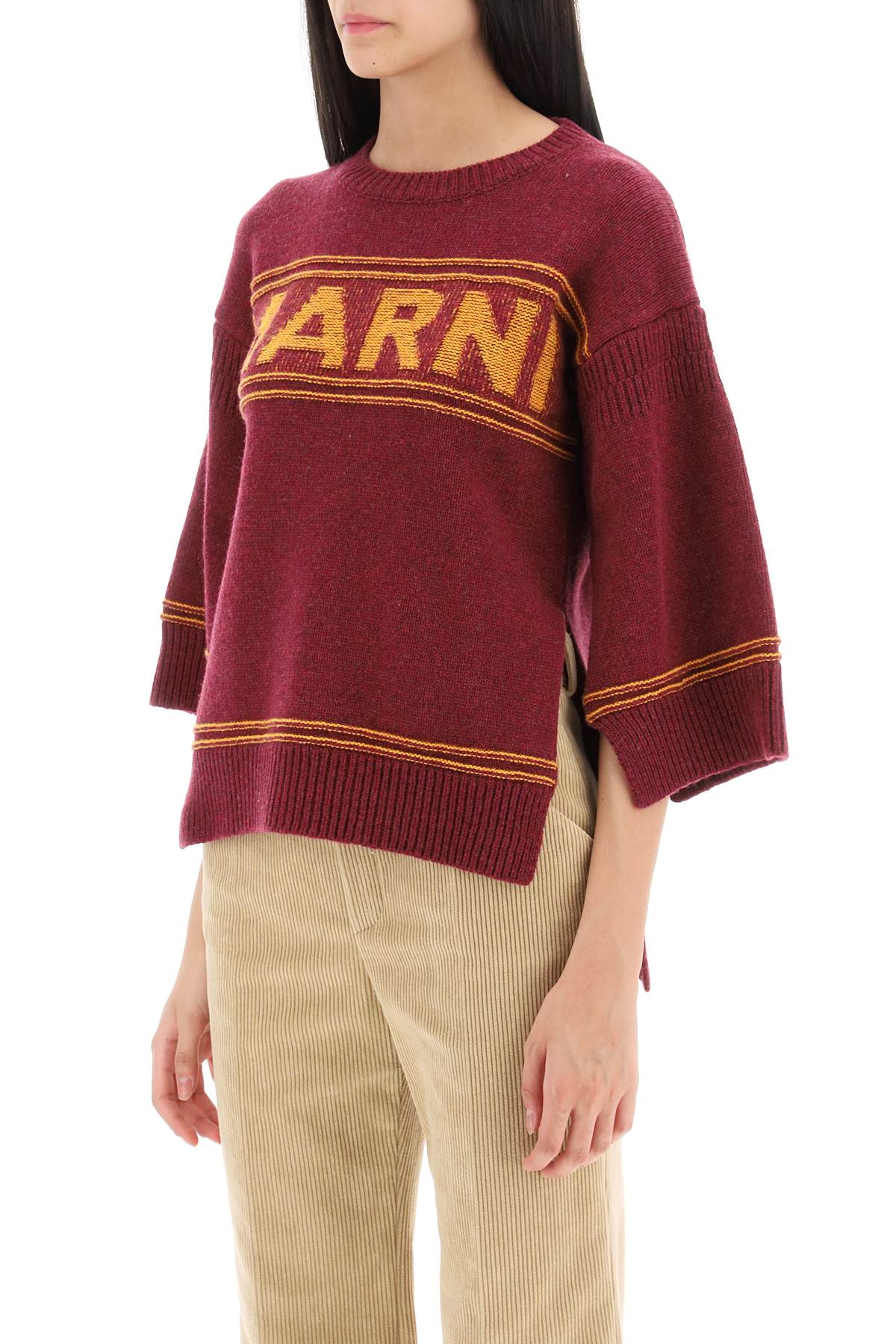 Marni sweater in jacquard knit with logo-Marni-38-Urbanheer