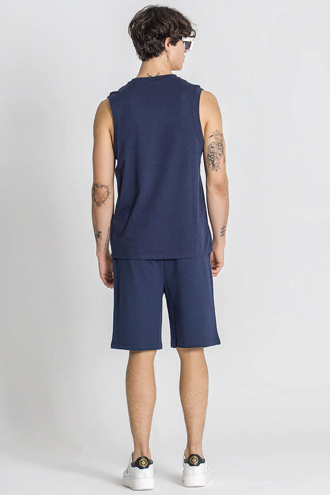 Blue Athletic Luxury Men Vest-Clothing - Men-Gianni Kavanagh-Urbanheer