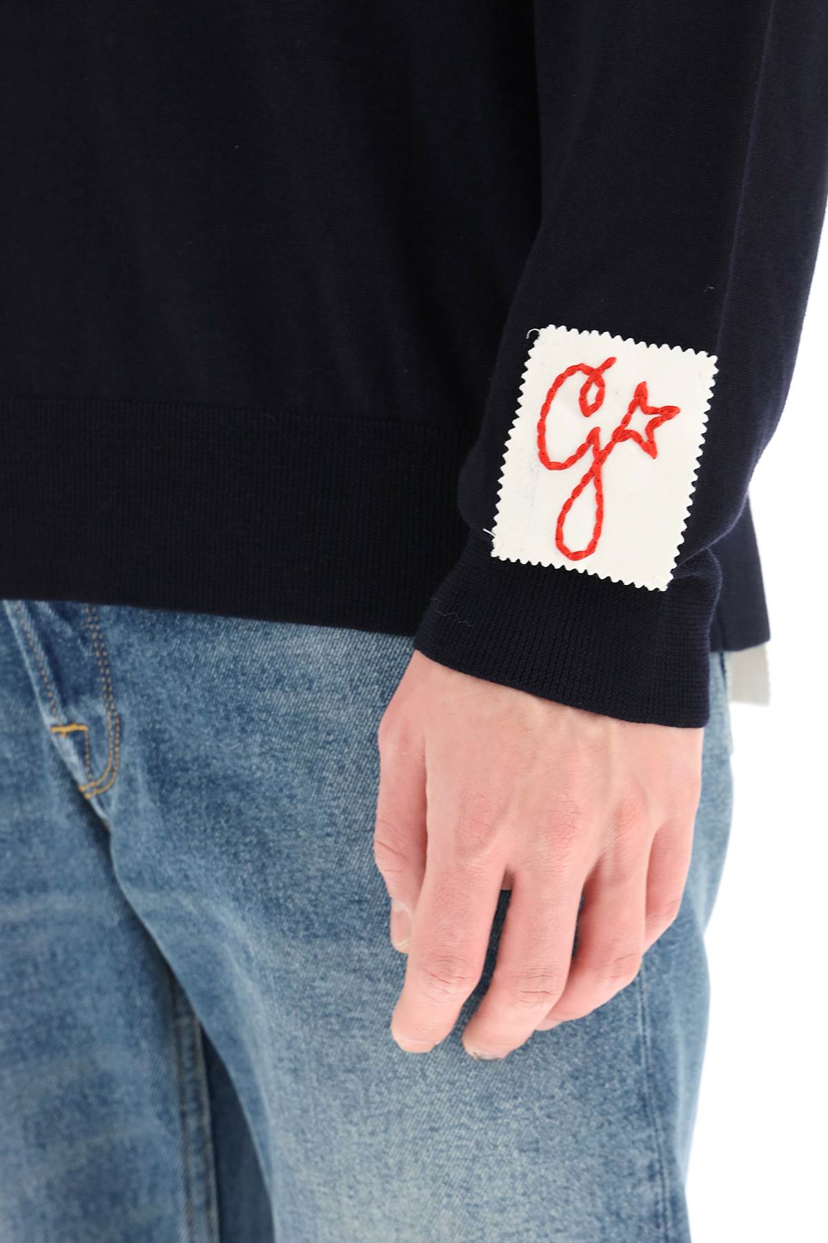 Golden Goose Long-Sleeve Knit Polo Shirt-Golden Goose-M-Urbanheer