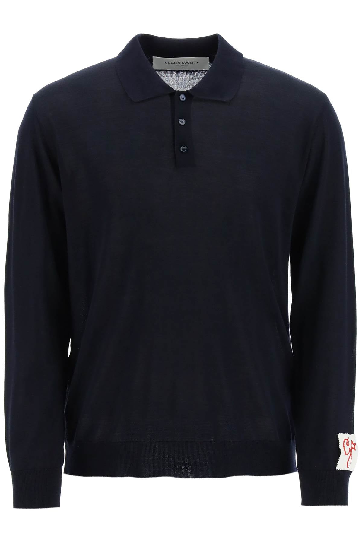 Golden Goose Long-Sleeve Knit Polo Shirt-Golden Goose-M-Urbanheer