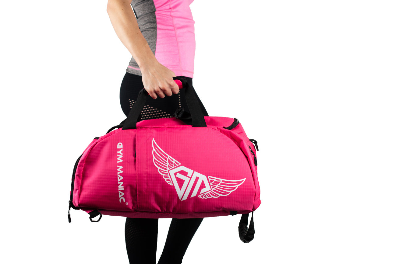 Gym Maniac Gm 3-Way Gym Bag - Pink-Gym Maniac GM s.r.o.-Urbanheer