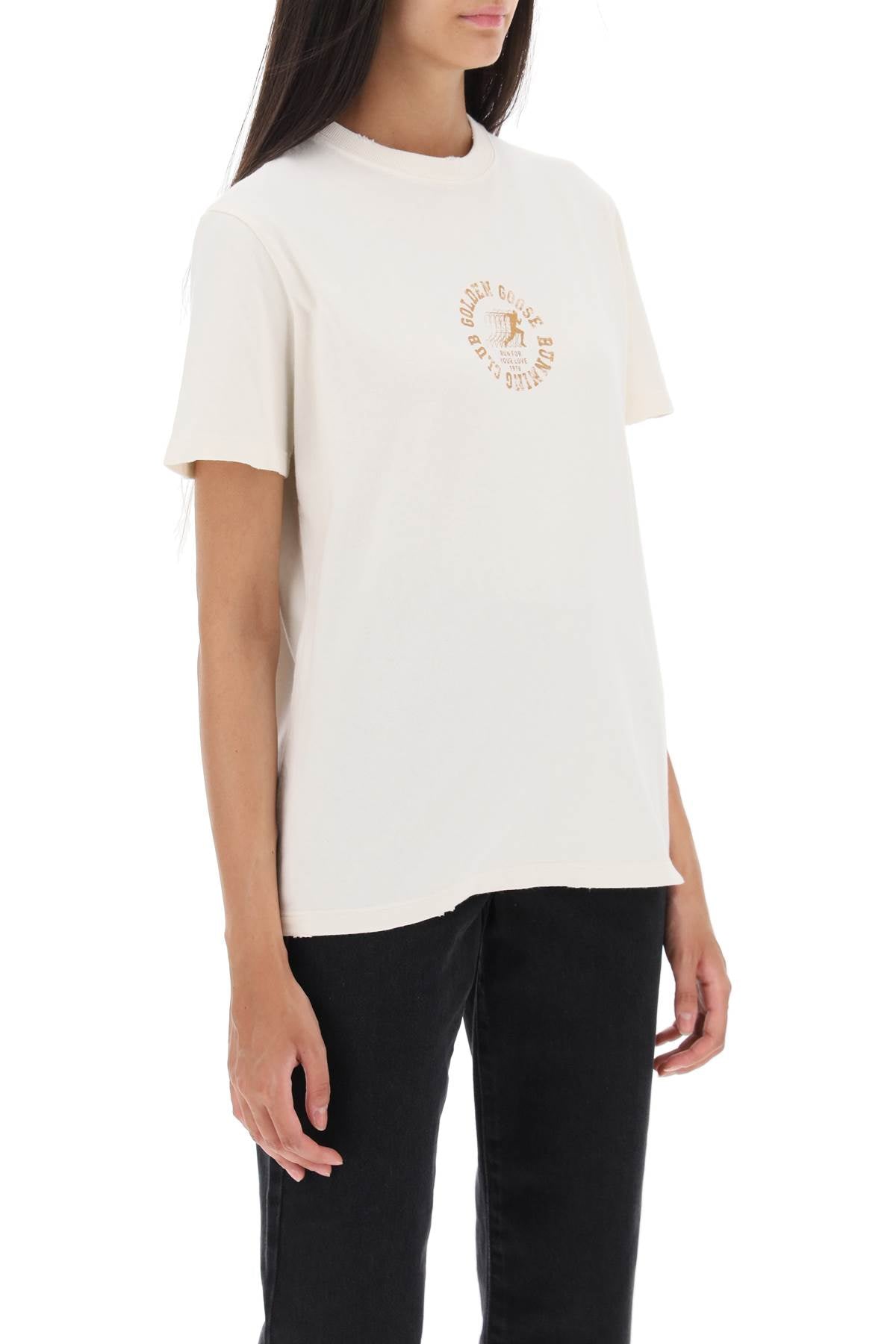 Golden Goose Runners Club Print Regular T-Shirt-Golden Goose-L-Urbanheer