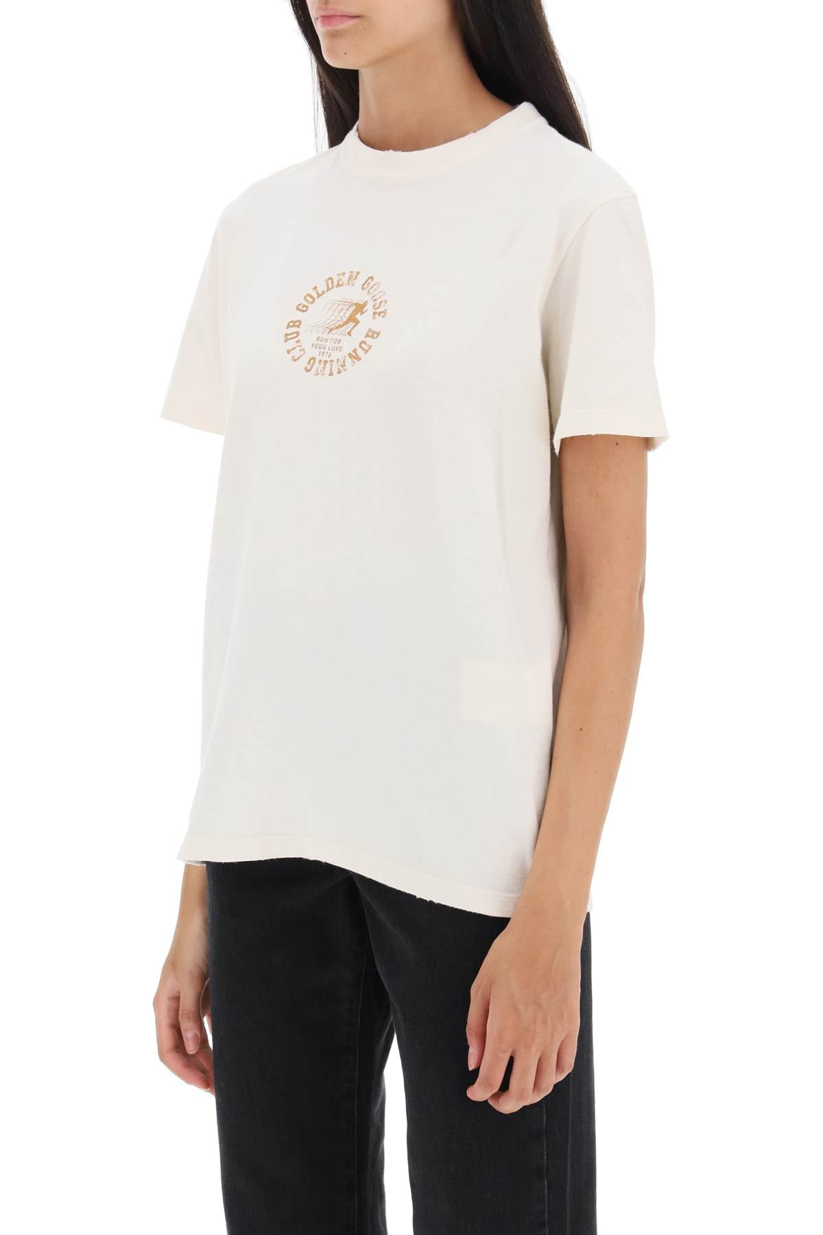 Golden Goose Runners Club Print Regular T-Shirt-Golden Goose-L-Urbanheer