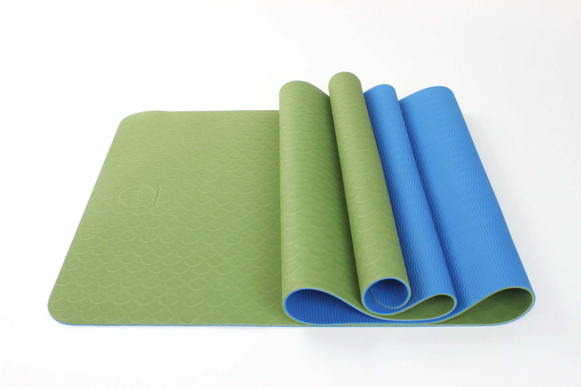 2 Tone Tpe Premium Yoga Mat-Majisports-1760Green/Blue-Urbanheer