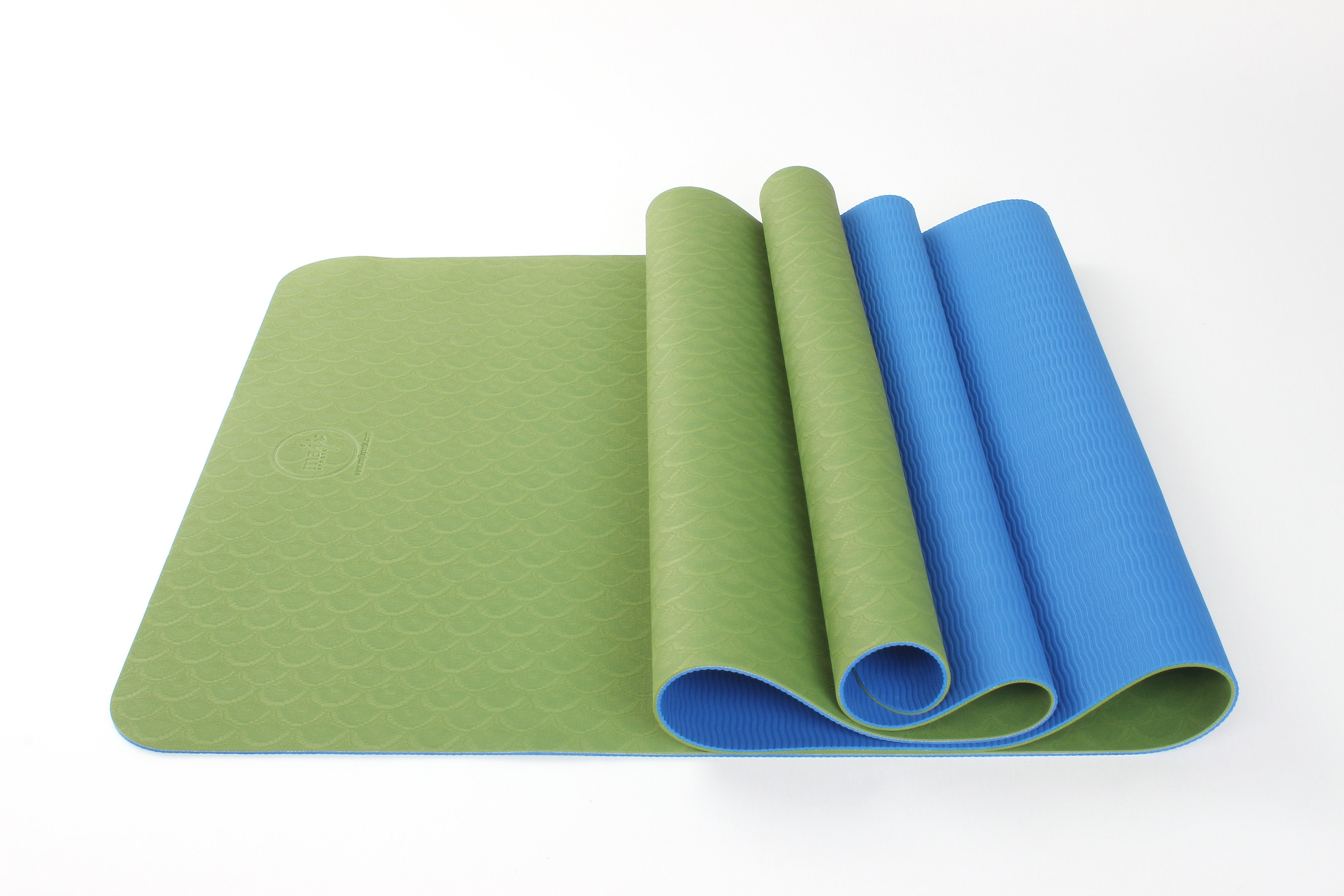 2 Tone Tpe Premium Yoga Mat-Majisports-1760Green/Blue-Urbanheer