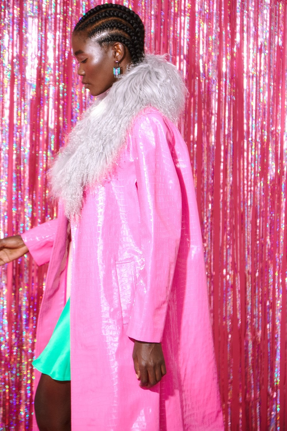 Grey Mongolian Fur Collar-Collars & Stoles-Buy Me Fur Ltd-One Size-Grey-Mongolian Fur-Urbanheer