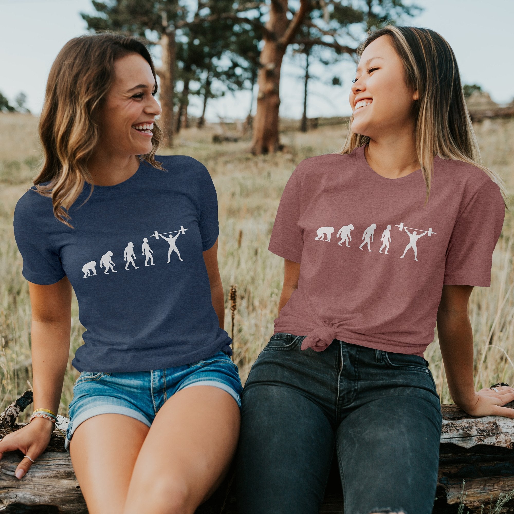 Evolution Of Gym, Gym Fitness Unisex T-Shirts, Tee, Custom Shirt, Custom T-Shirt, Personalized T-Shirt-Printram-XS-Solid White Blend-Urbanheer