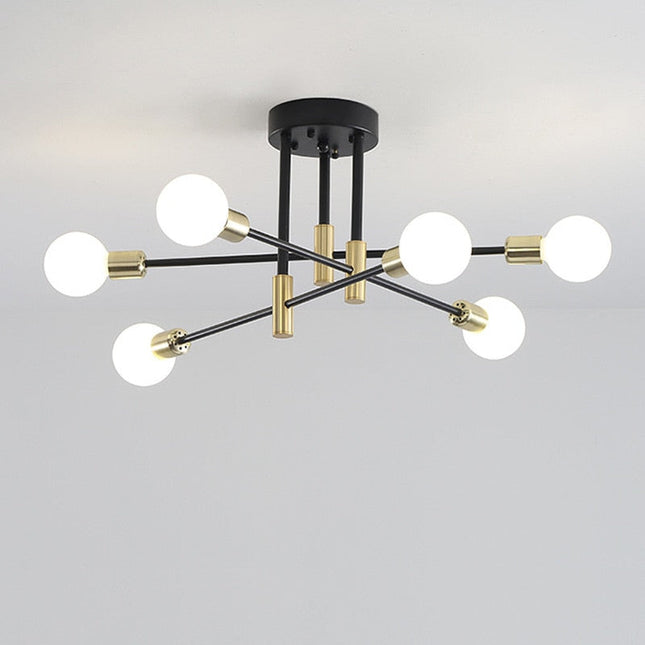 Modern Chandelier Led Ceiling Lamp-Lighting-Ai BlakHom-6 Lights-Urbanheer