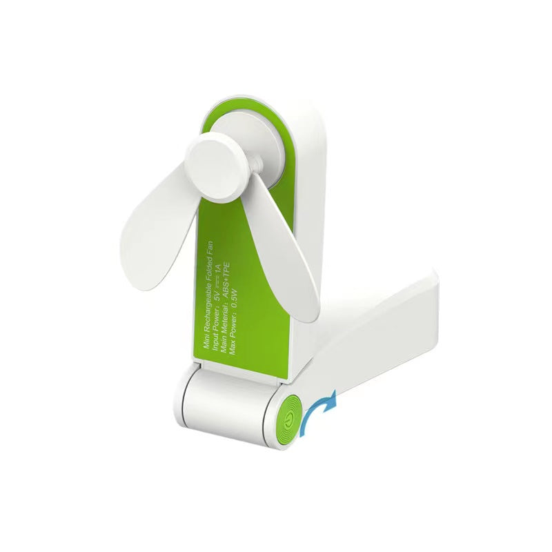Rechargeable Plastic Small Table Usb Mini Fan Portable Battery Air Cooler Mini Usb- Green-Fulfillment Center-Urbanheer