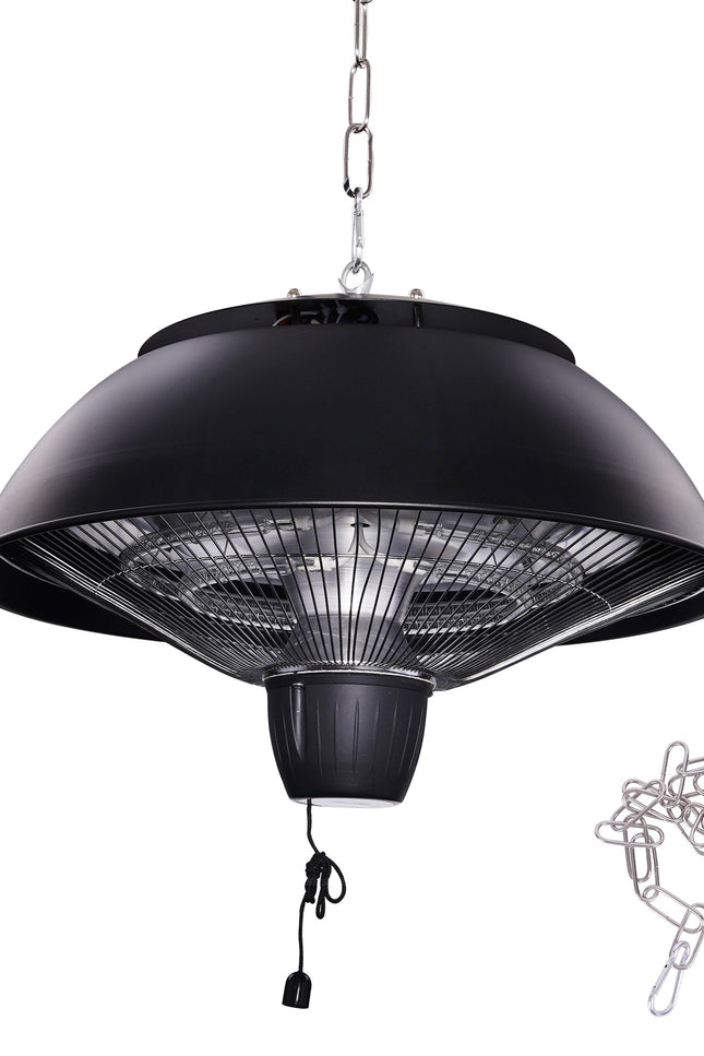 Indoor Outdoor Heating Pendant Lamp-lampdepot-Black-Urbanheer