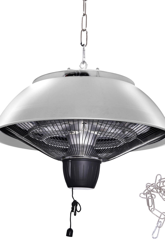 Indoor Outdoor Heating Pendant Lamp-lampdepot-Silver-Urbanheer