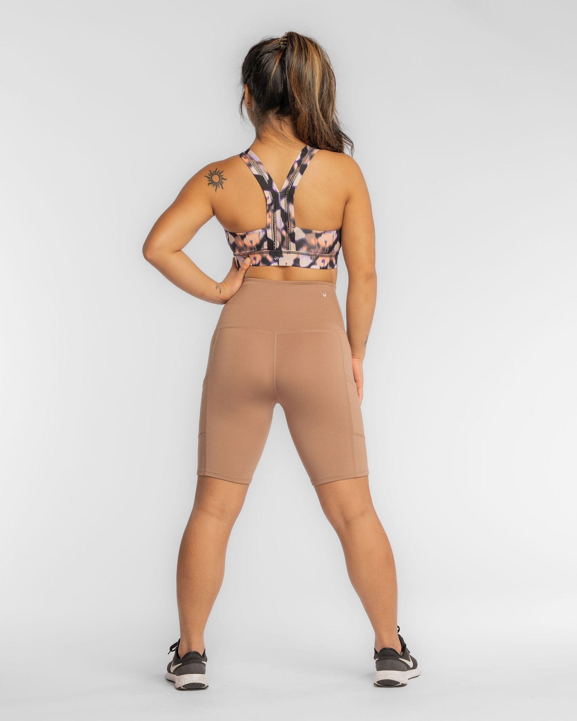 Hi Five High-Waisted Biker Short – Just Brew It-Bottom - High-Waist Pocketed-Handful-XS-Just Brew It-Urbanheer