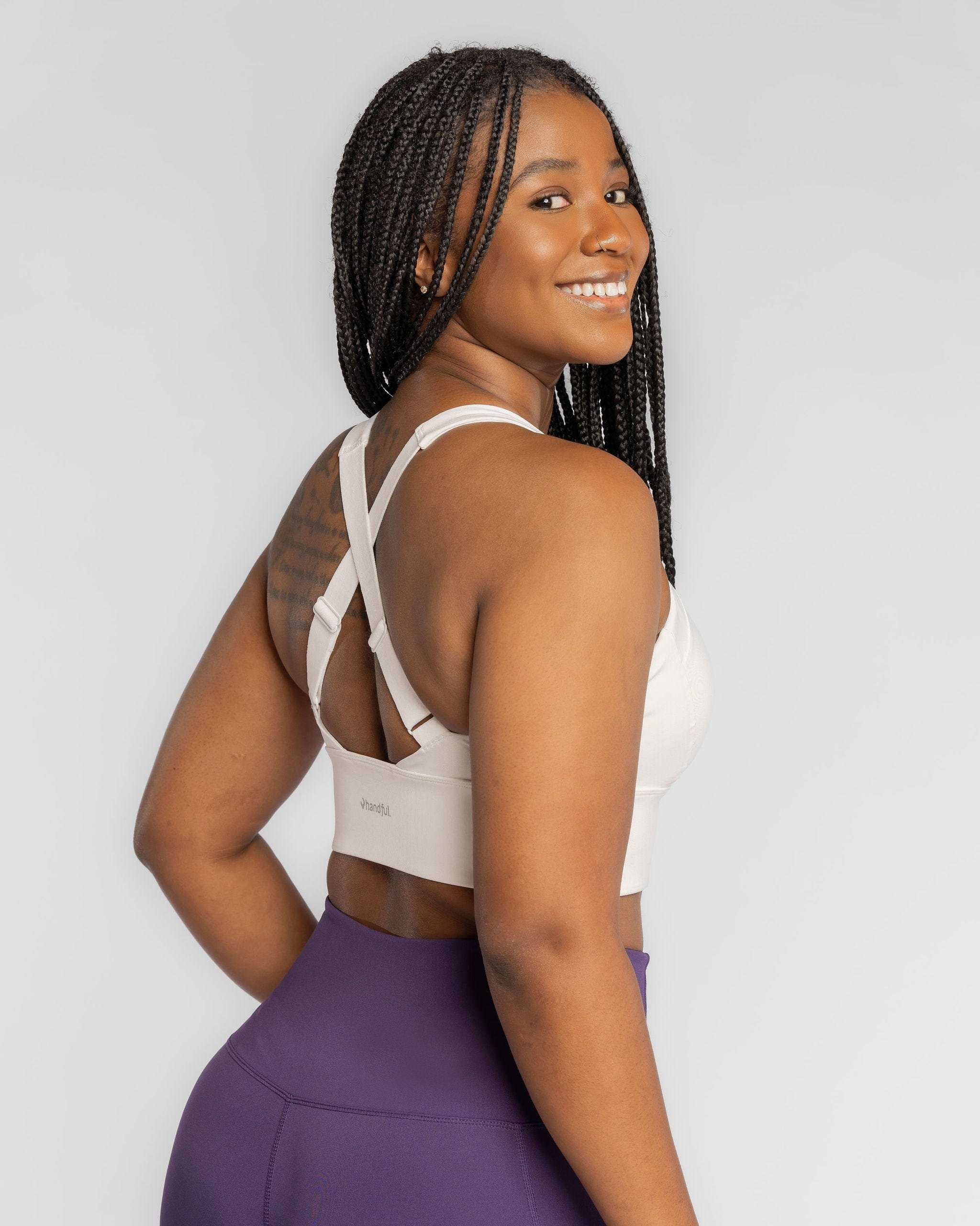 Gametime Bra – No Headlights White-Bra - Gametime-Handful-XS-No Headlights White-Urbanheer