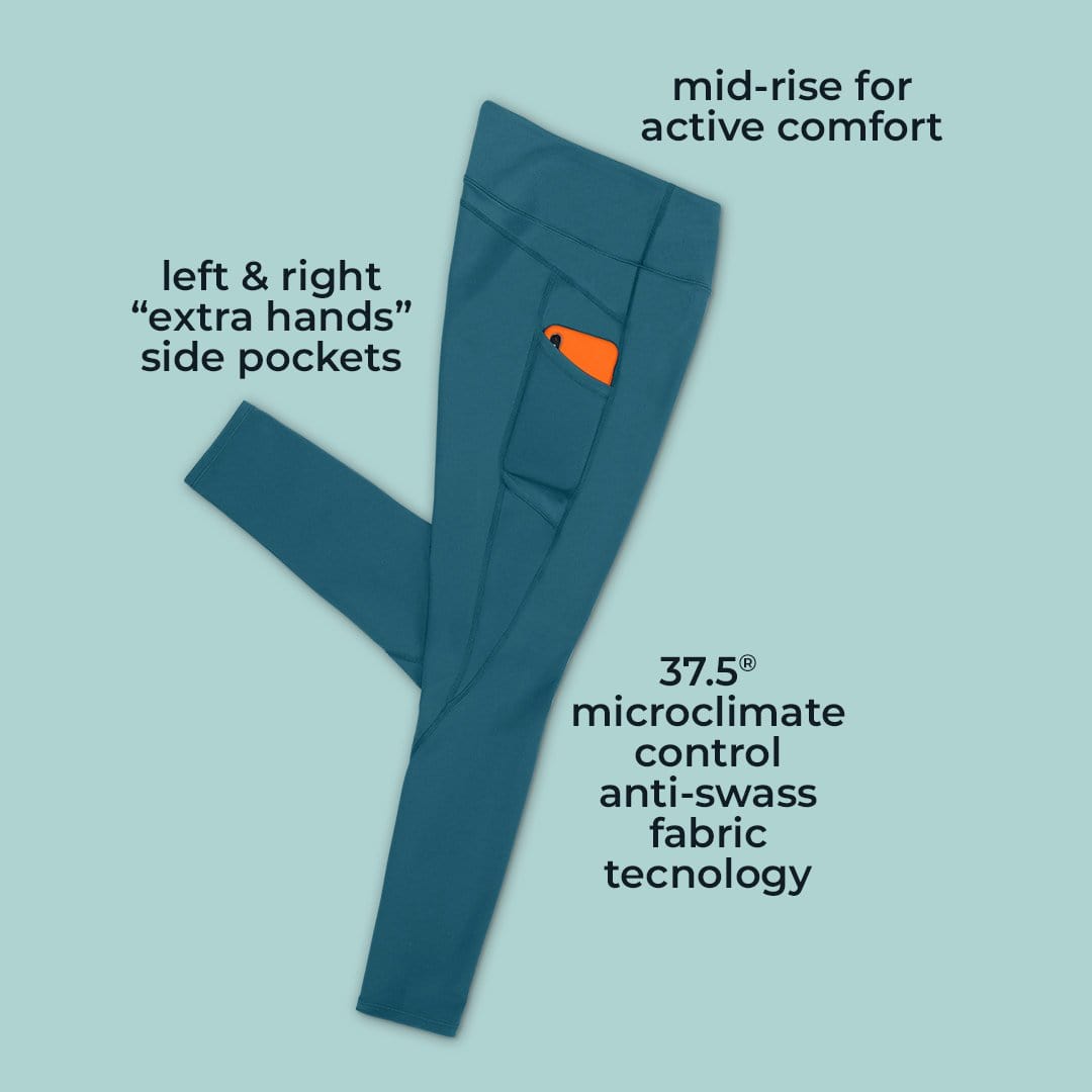 Mid-Rise Wi-Thi 7/8 (Pockets) – Keepin' It Teal-Bottoms-Handful-XS-Keepin' It Teal-Urbanheer