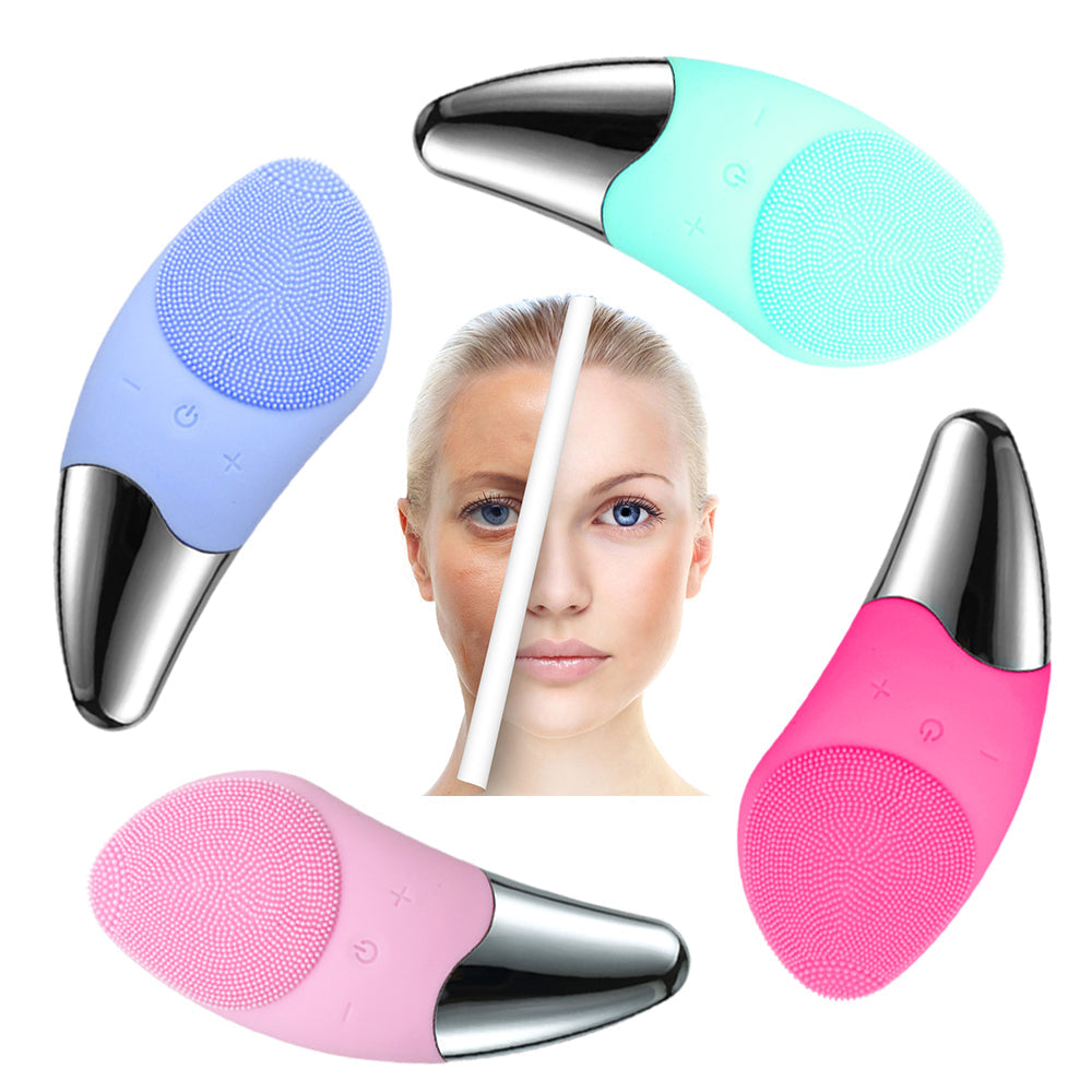 Silicone Facial Cleansing Brush - Green-Fulfillment Center-Urbanheer