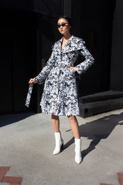 Amour Geometric Long Jacket-Le Réussi-Extra Small-Black/White-Urbanheer