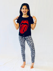 Leopard Black and White Leggings-Fanilu-2-3-Urbanheer