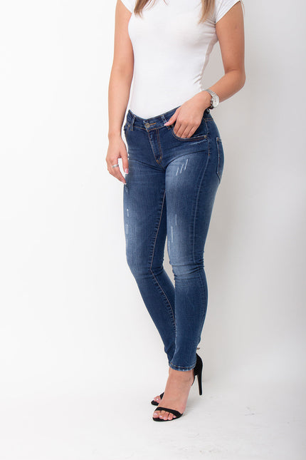 Damen Skinny Blue Jeans-Foja Jeans-Urbanheer