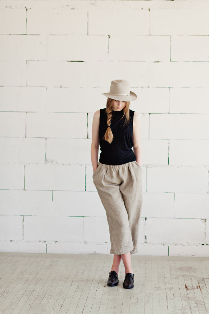 100% Linen Comfy Trousers-Lemuel MC-S/M-White-Urbanheer