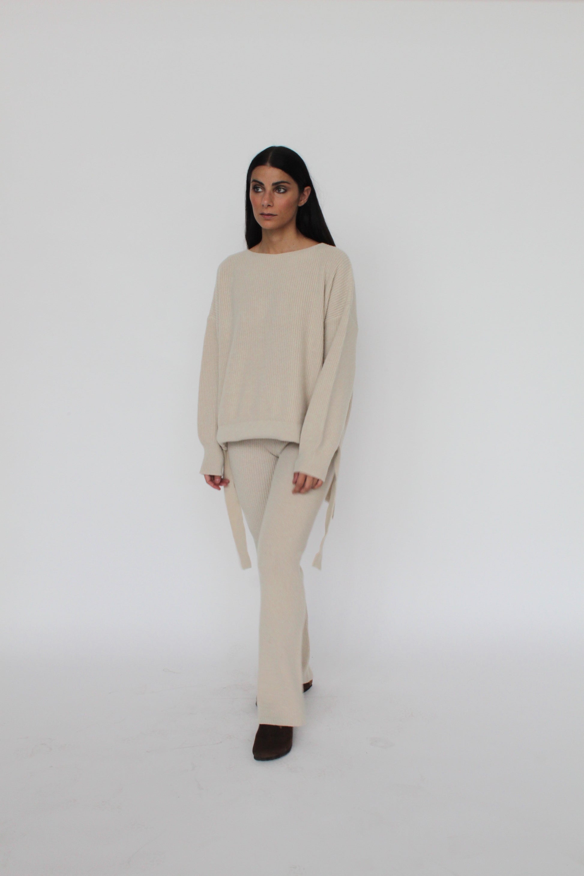 Maglia Con Dettaglio Sul Davanti - Annalou-Maglia-Tenné-S-BEIGE CHIARO-Urbanheer