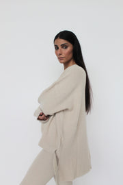 Maglia Con Dettaglio Sul Davanti - Annalou-Maglia-Tenné-S-BEIGE CHIARO-Urbanheer