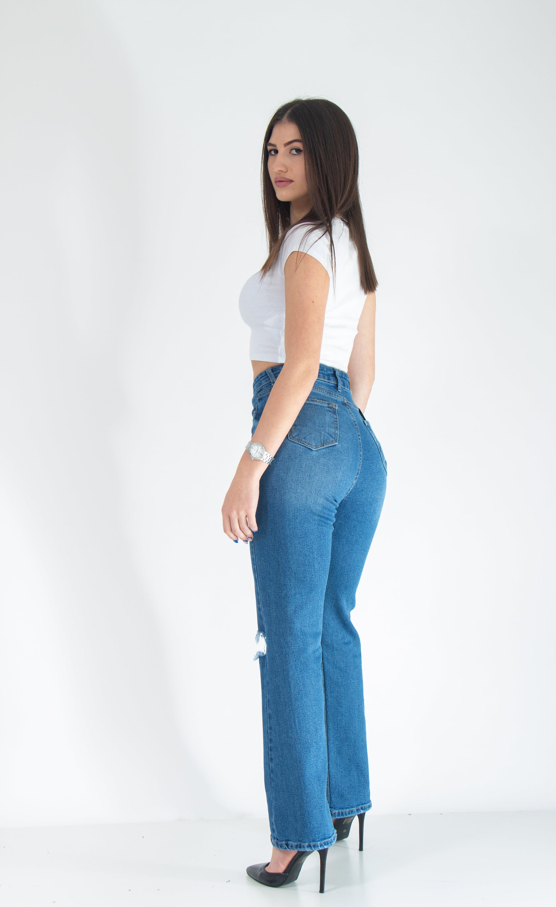 Blue Santorini Jeans-Foja Jeans-W27 L32-Urbanheer