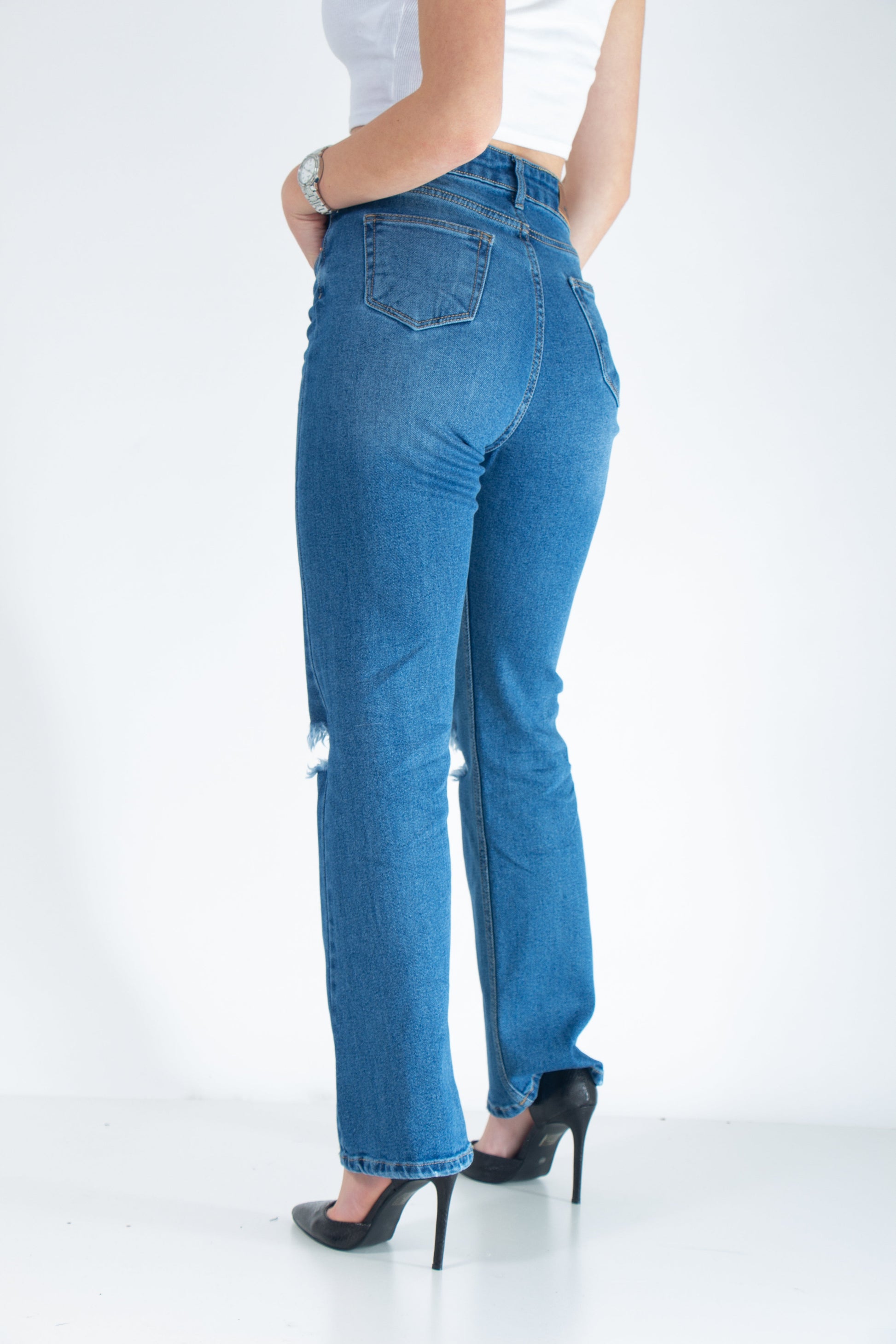 Blue Santorini Jeans-Foja Jeans-W27 L32-Urbanheer