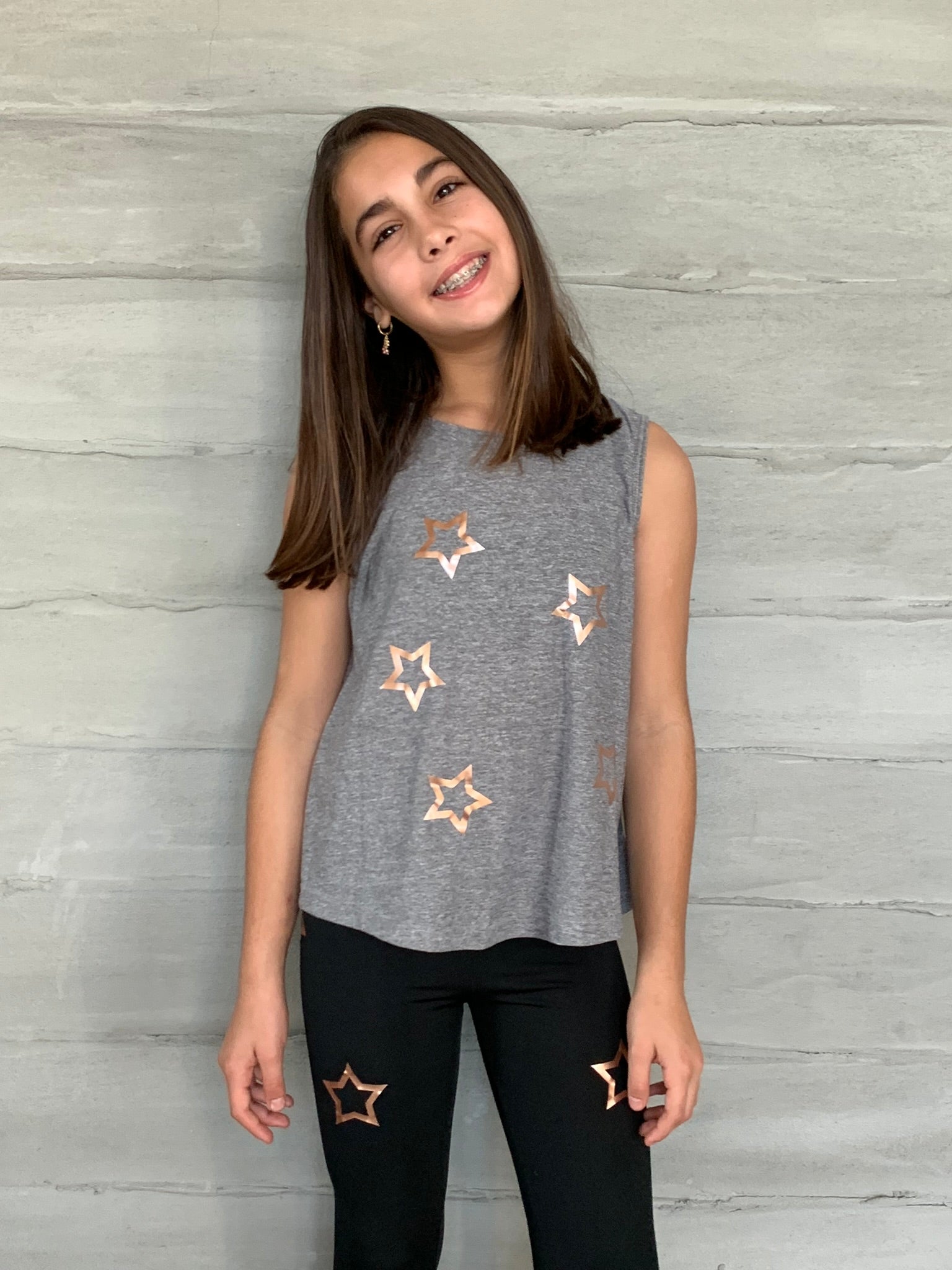 Open Stars Rose Gold Tank-Fanilu-2-Urbanheer