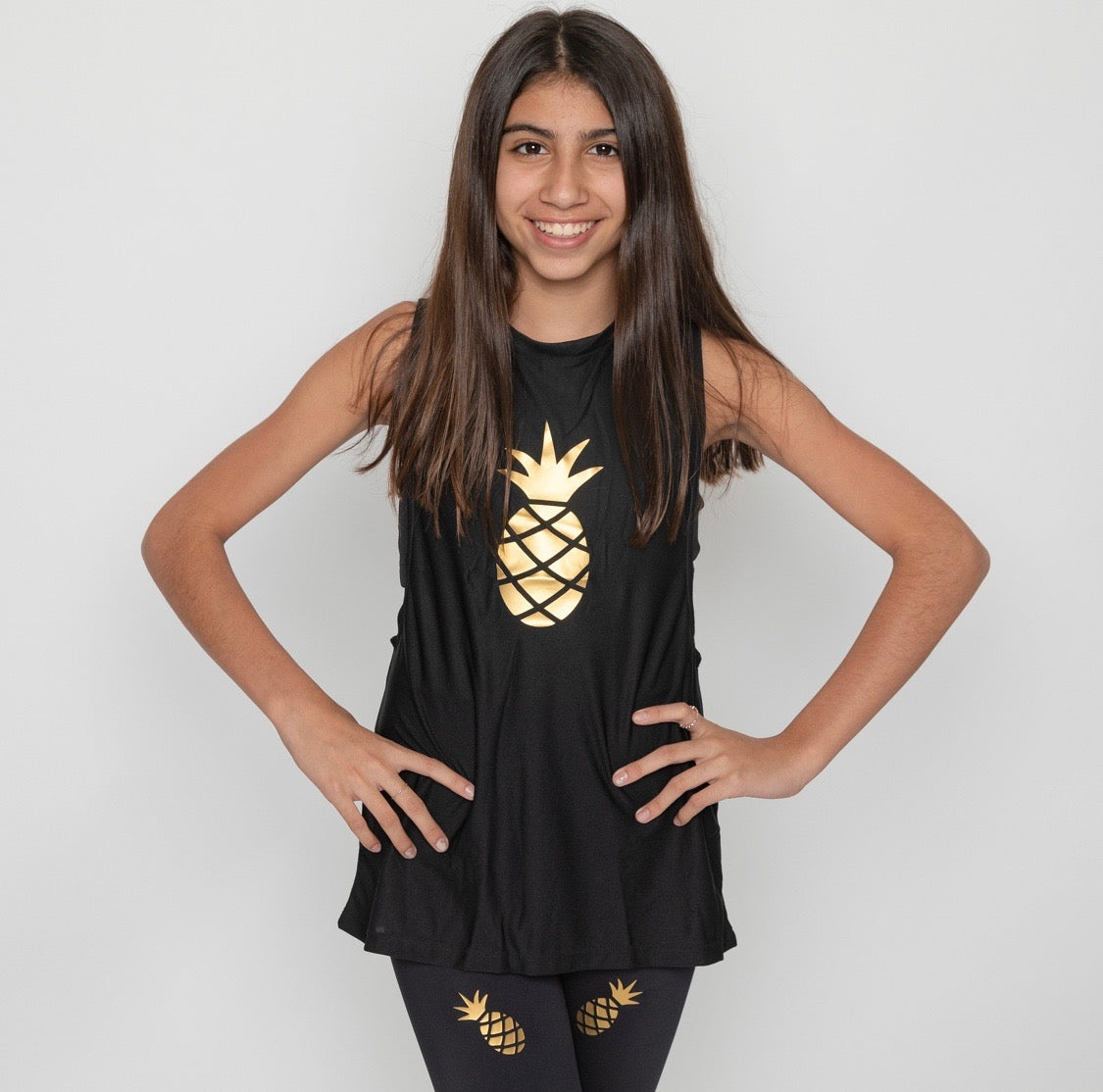 Pineapple Gold Leggings-Fanilu-4-Urbanheer