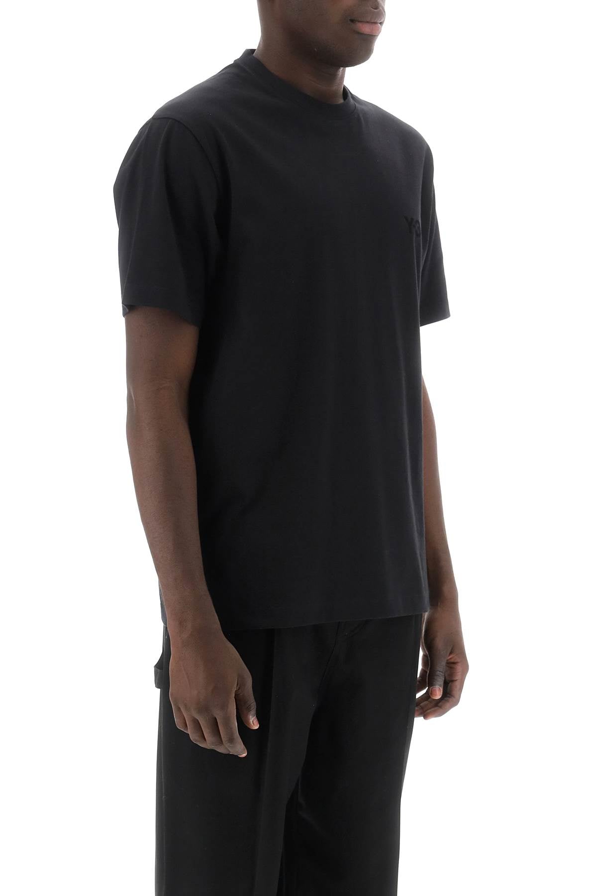 Y-3 t-shirt with tonal logo-Y-3-L-Urbanheer