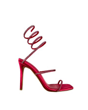 Juliet Lace Up High Heel-LulaMax Shoes-5-Fuchsia Satin-Urbanheer
