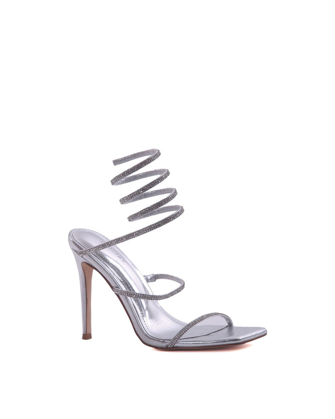 Juliet Lace Up High Heel-LulaMax Shoes-5-Silver Metallic-Urbanheer