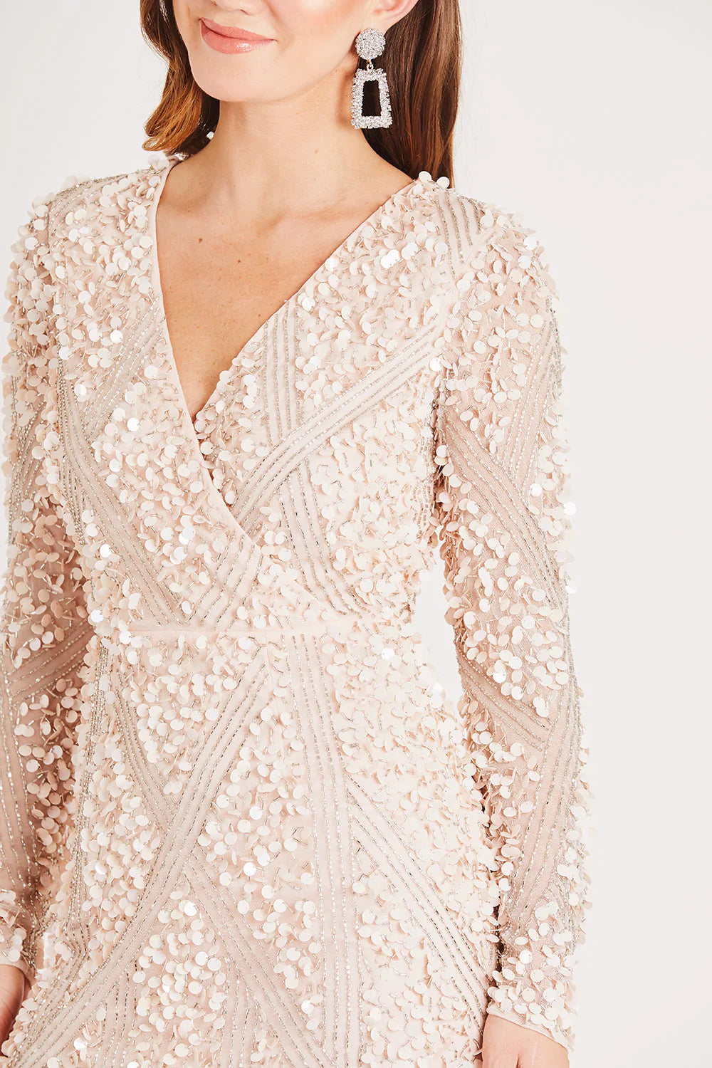 MIU LONG SLEEVE SEQUIN-Lace & Beads-UK 8-Urbanheer