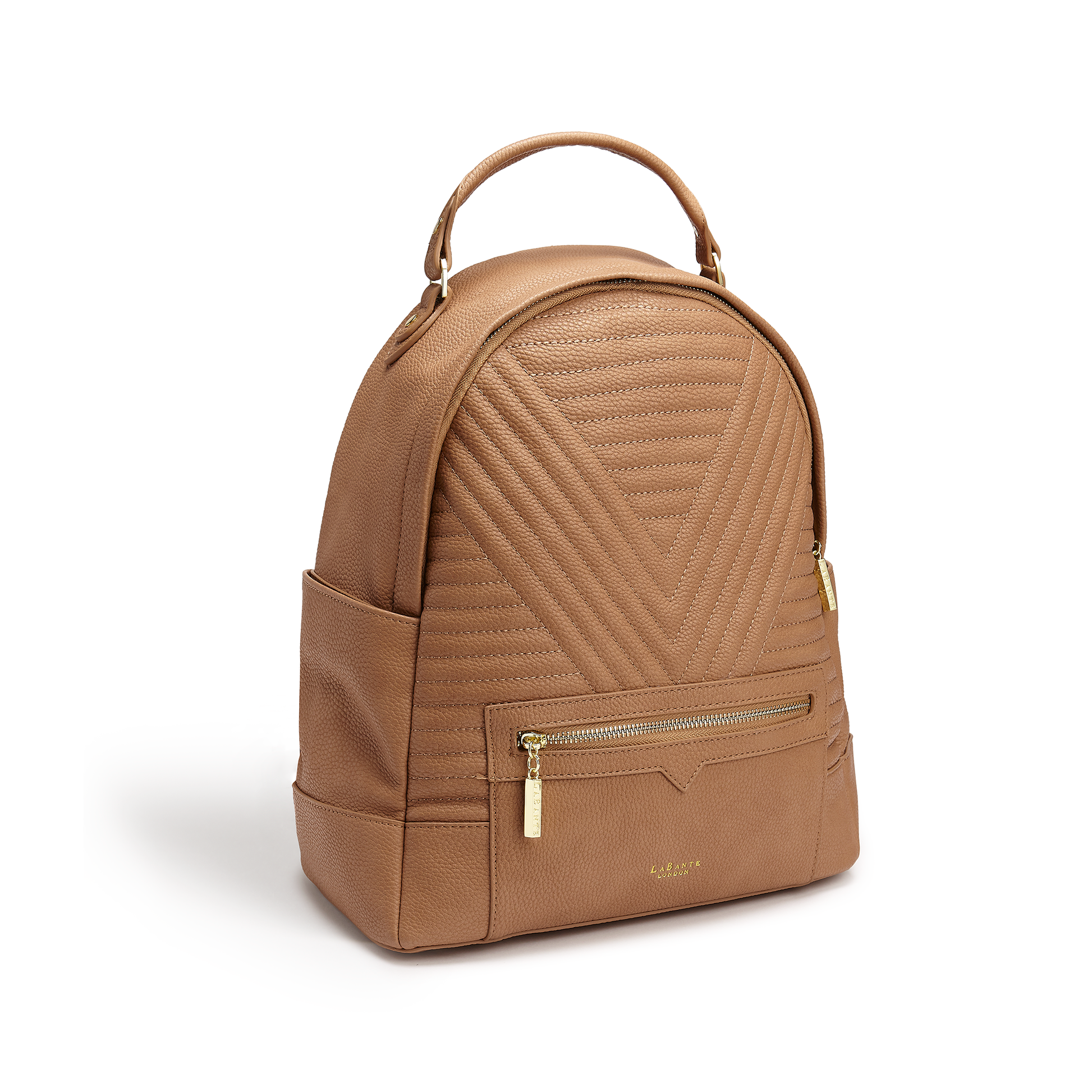 Brown - Camberwell Vegan Brown Rucksack-LaBante London-Urbanheer
