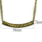 Lo3725 - Antique Copper Brass Necklace With No Stone-Alamode-16+3"-Urbanheer