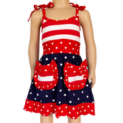 Al Limited Girls 4Th Of July Patriotic Red White And Blue Dress-AnnLoren-9-Urbanheer